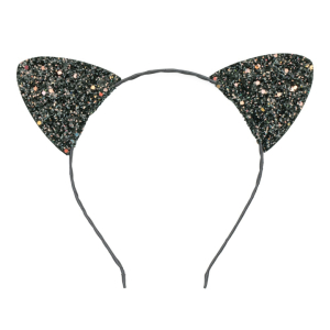 Cat Ears | Spooky Glitter | Black