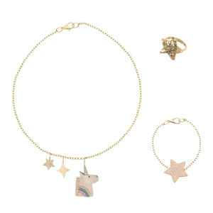 Conjunto de Acessórios | Unicorn | Gold